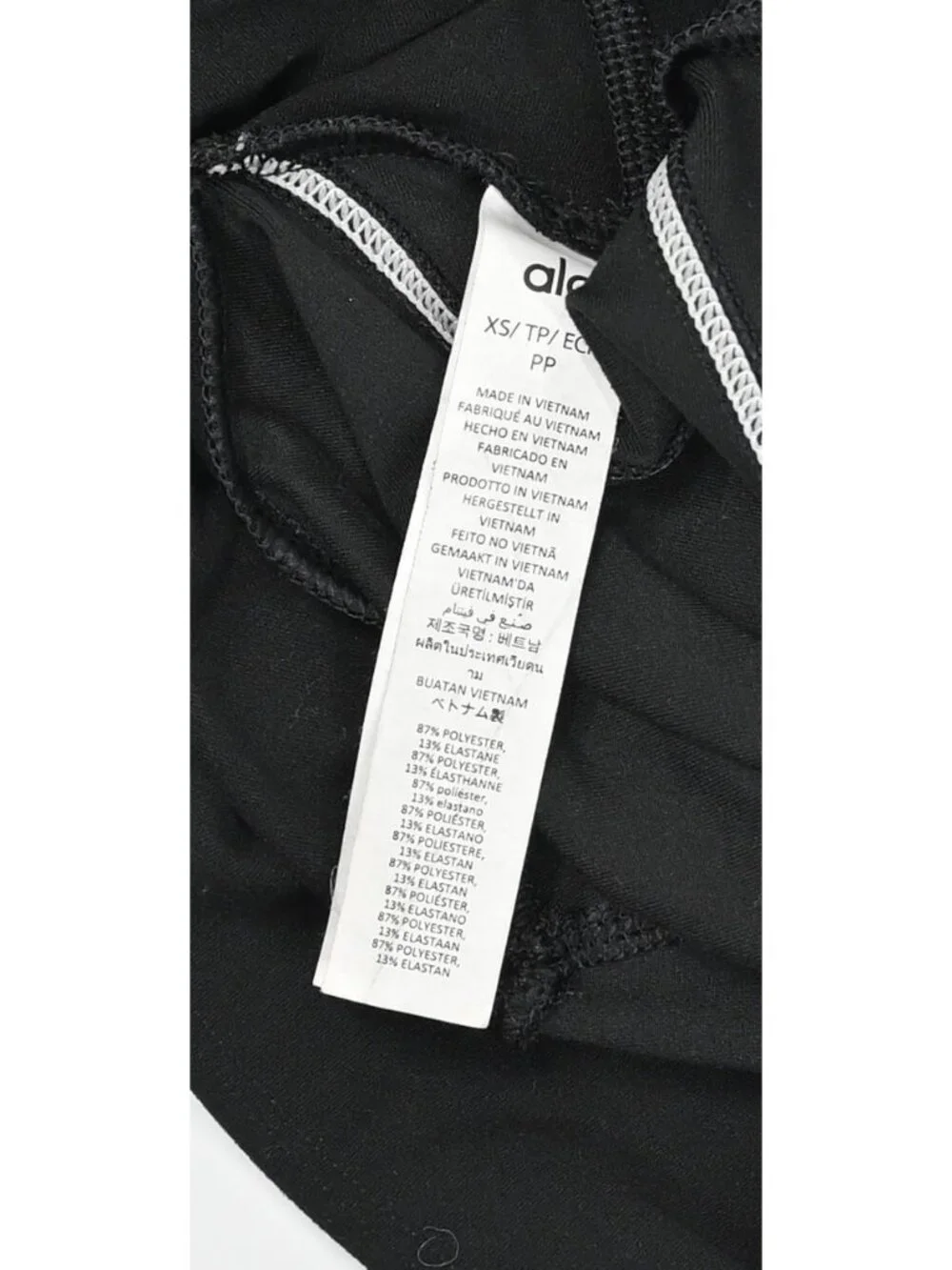 ALO Yoga Alosoft High-Waist Sunray Legging in Black/White